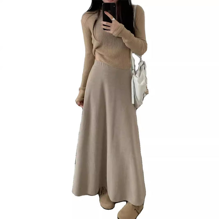 Damen Eleganter Maxirock mit fließendem Schnitt Echo Archiv