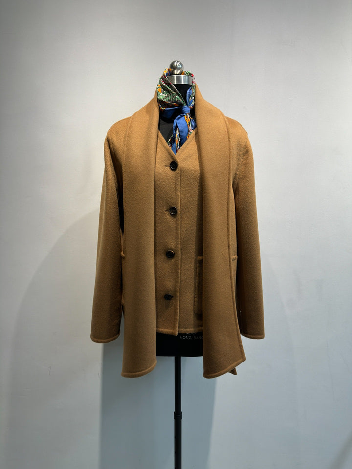 Damen Eleganter Maßgeschneiderter Übermantel Echoarchiv