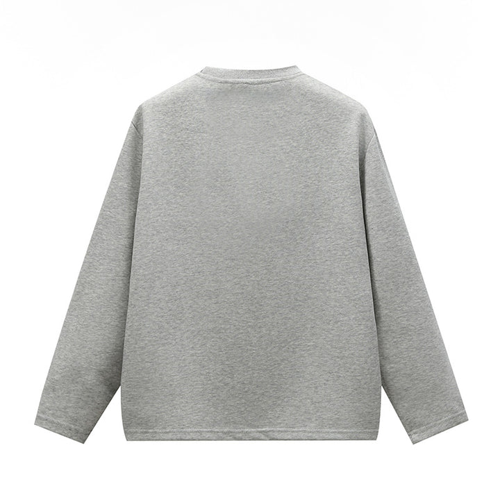 Unisex Oversize Rundhals-Sweatshirt mit Raglannähten und feiner Struktur Echoarchiv