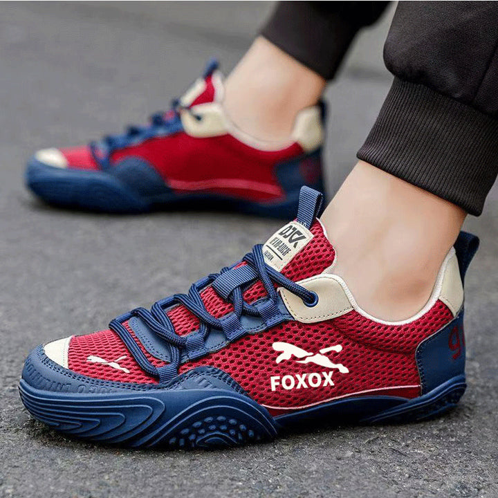 Herren Atmungsaktiver Mesh-Trail-Sneaker mit verstärkter Profilsohle und gepolstertem Komfortschaft Echoarhiv – Tavélo