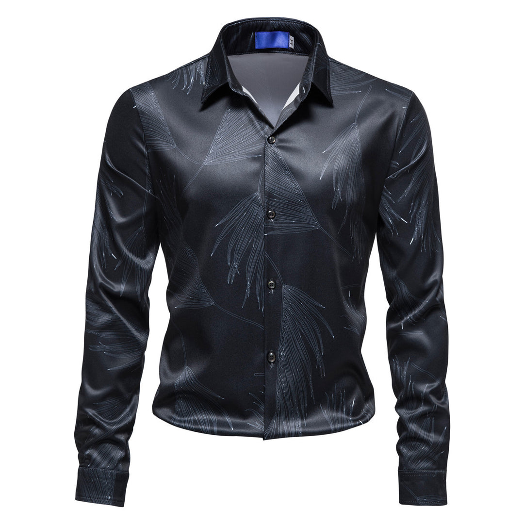 Herren Hemd mit elegantem Muster und modernem Glanz Echoarchiv