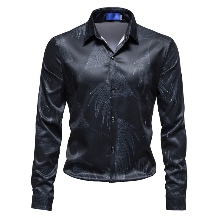 Herren Hemd mit elegantem Muster und modernem Glanz Echoarchiv