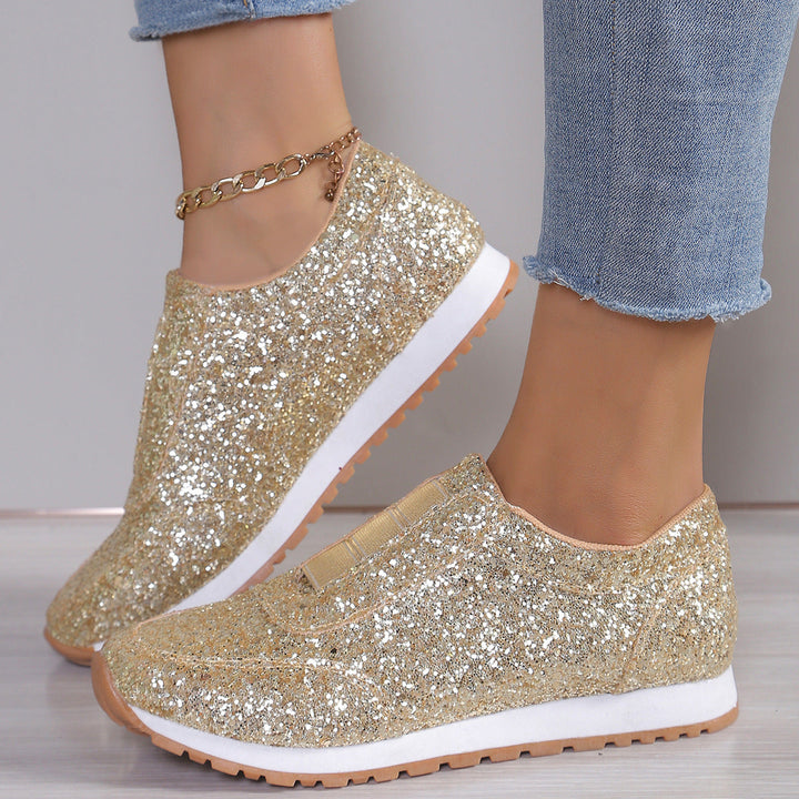 Damen Glitzernde Slip-On Sneakers mit komfortabler Sohle Echo Archiv