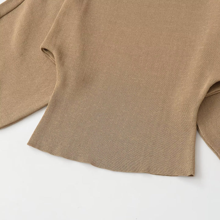 Damen Feinstrick-Poncho mit ausgestellten Fledermausärmeln Echo Archiv