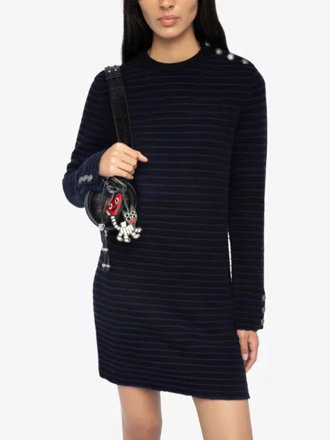 Damen Lässiges Strickkleid mit Knopfdetails Echo Archiv