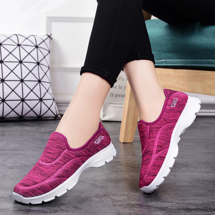Damen nan elastische Schlupf-Sneaker mit orthopädischer Mittelfußstütze und rutschfester EVA-Sohle Echo Archiv