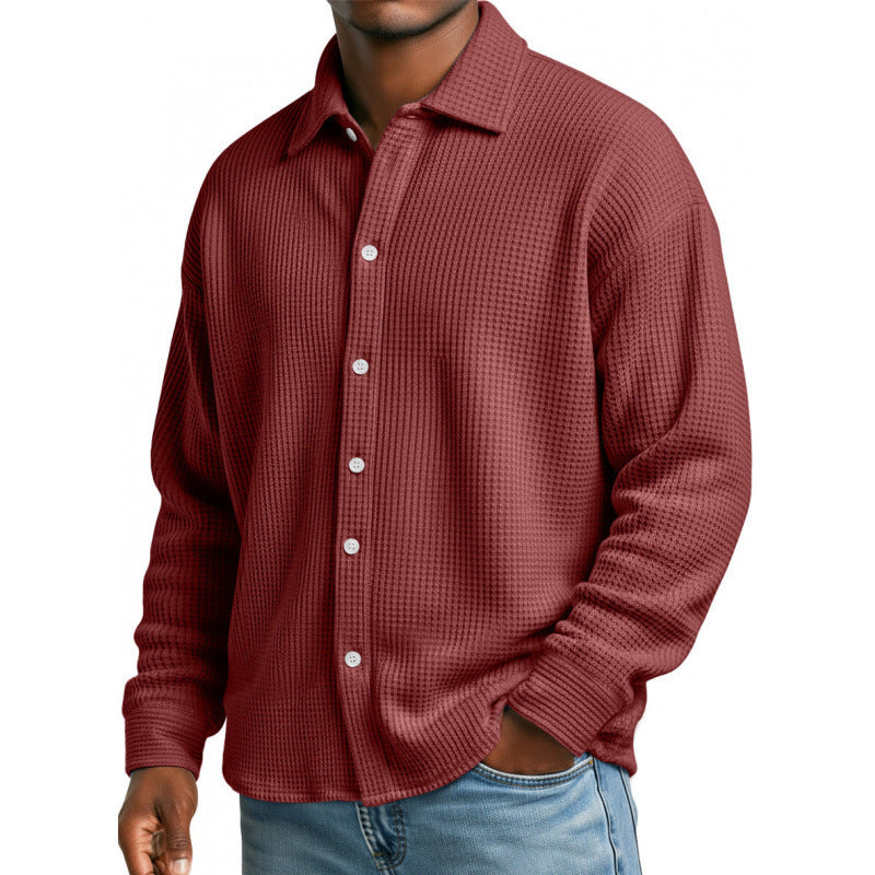 Herren Modische Strickjacke mit hohem Kragen Echoarchiv