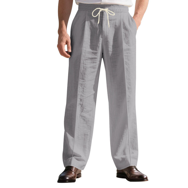 Herren Luftige Freizeit-Hose mit verstellbarem Kordelzug und pflegeleichter Oberfläche Echoarchiv