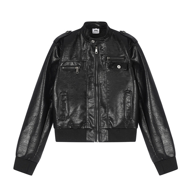 Herren Lederoptik-Bomberjacke Echoarchiv