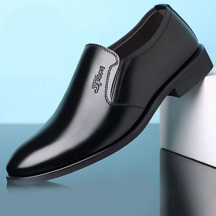 Herren Elegante und bequeme Slip-On Lederschuhe Echoarchiv