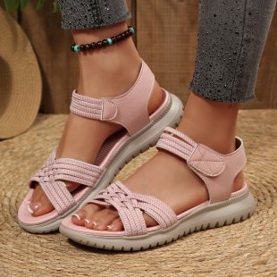 Damen Freizeit-Sandalen mit geflochtenem Riemendesign und komfortabler Fußbettung Echoarchiv