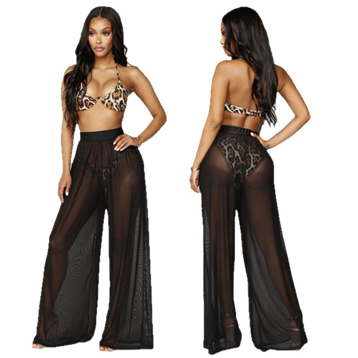 Damen Weit geschnittene Sommerhose mit elastischem Bund und passendem Crop-Top Echo Archiv