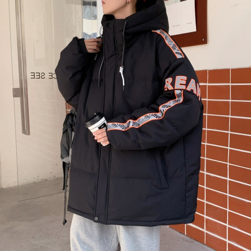 Herren Stylische Übergröße Daunenjacke Echoarchiv