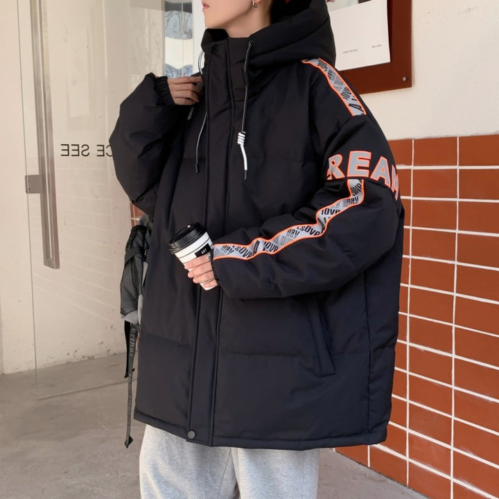 Herren Stylische Übergröße Daunenjacke Echoarchiv