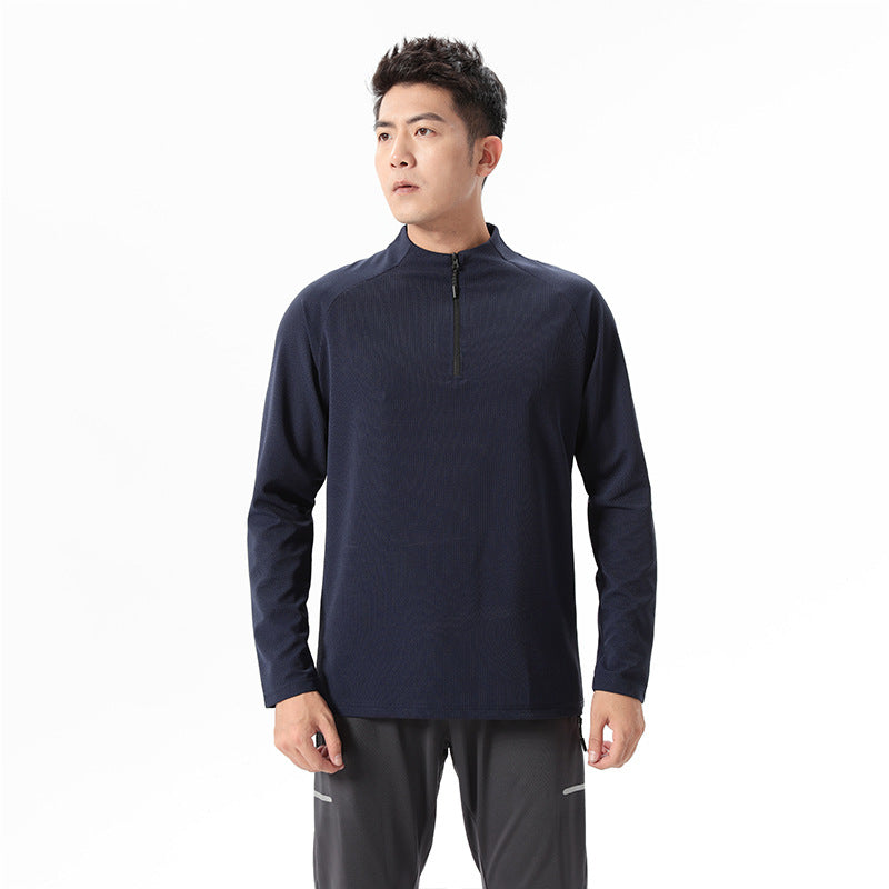 Herren Funktions-Langarmshirt mit Halbreißverschluss Echoarchiv