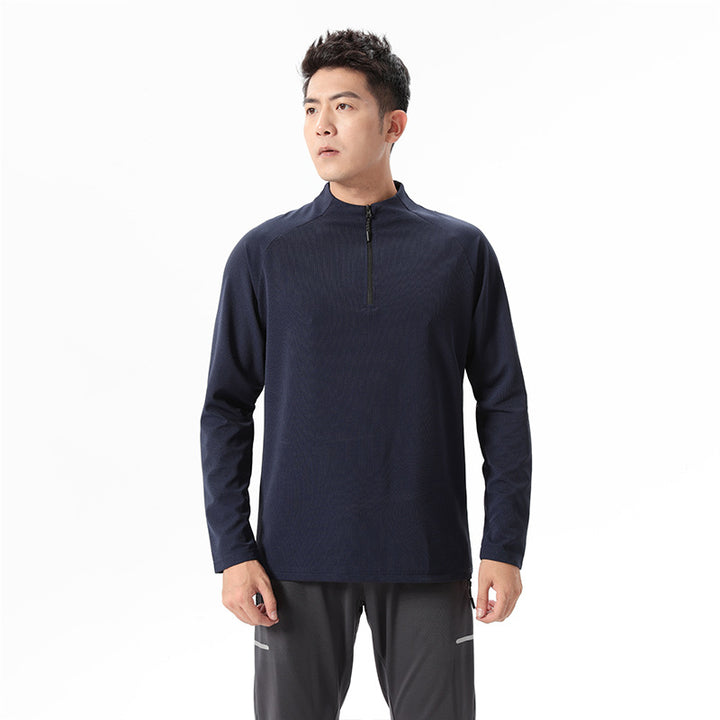 Herren Funktions-Langarmshirt mit Halbreißverschluss Echoarchiv