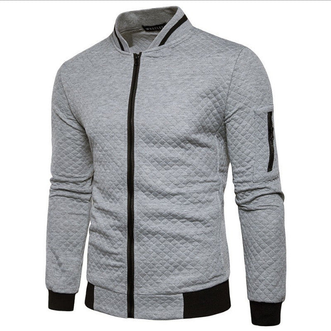 Herren Steppjacke mit hohem Kragen und praktischen Taschen Echoarchiv