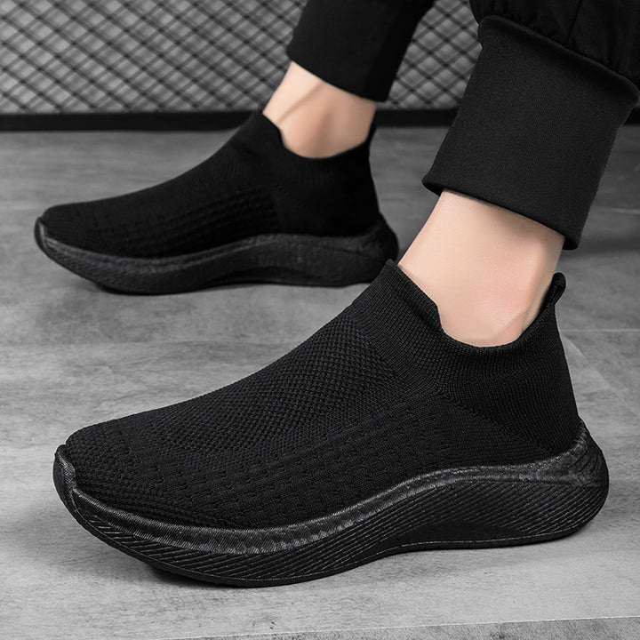 Herren nan nahtloser Strick-Schlupfschuh mit ergonomischer Zwischensohle und Fersenlasche Echo Archiv