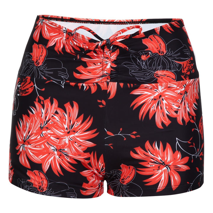Damen Badeshorts mit hohem Bund und verstellbarem Kordelzug Echo Archiv