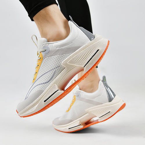 Unisex atmungsaktive Mesh-Runner mit gitterstruktur, stabilisierendem Mittelkeil und geteiltem Stabilisator – Norré