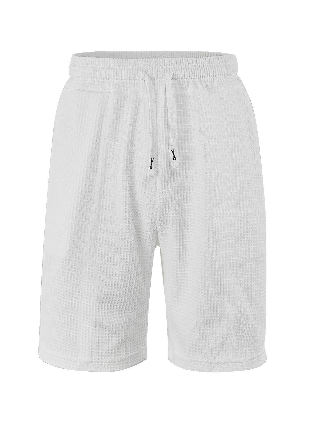 Herren nan atmungsaktive Waffel-Pyjama-Shorts mit elastischem Komfortbund, Tunnelzug und seitlichen Eingrifftaschen Echo Archiv