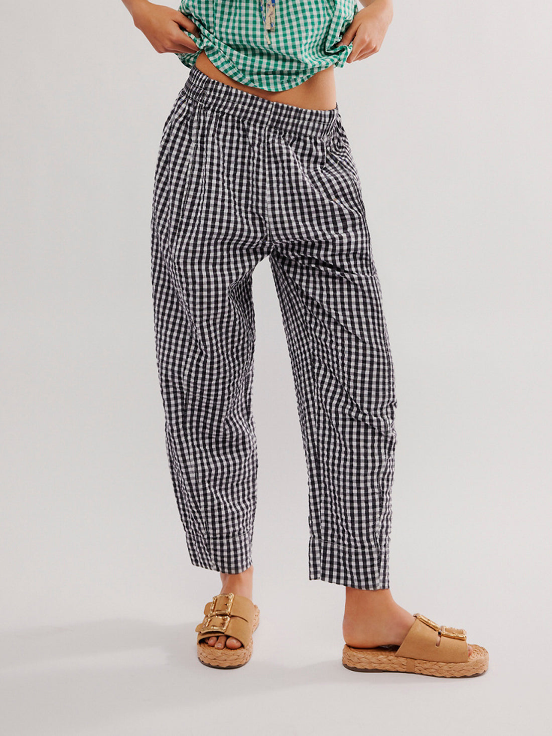 Damen Karierte Freizeithose – Avélisse