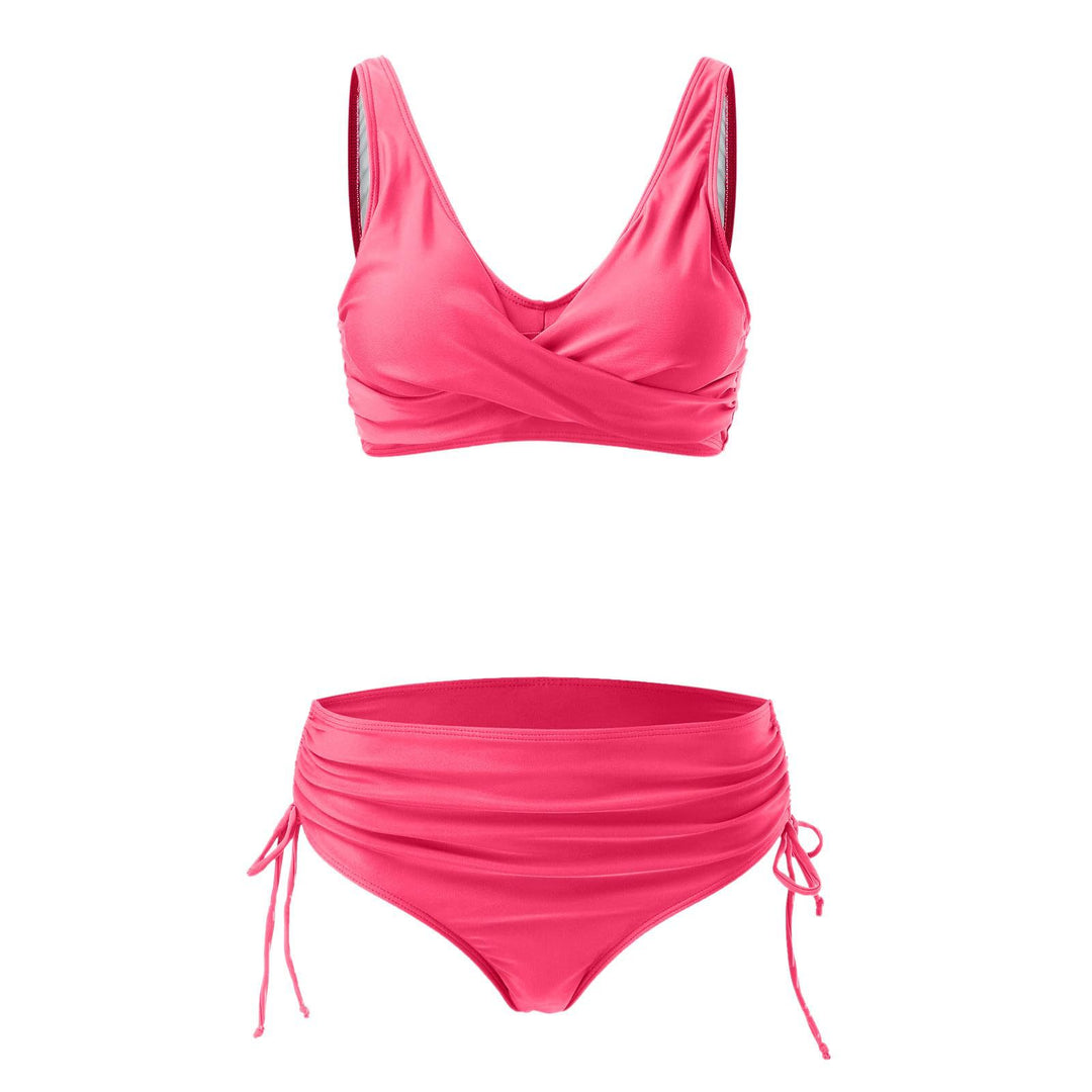 Damen Hochwertiges Wickel-Bikini-Set mit regulierbarem Höschen Echo Archiv