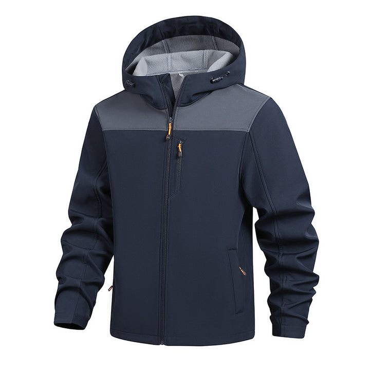 Herren Funktionsjacke mit praktischen Reißverschlusstaschen und verstellbarem Kapuzensystem Echoarchiv
