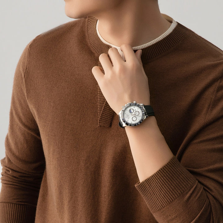 Herren Uhrenarmband mit sportlichem Design und Multifunktionszeiger Echoarchiv
