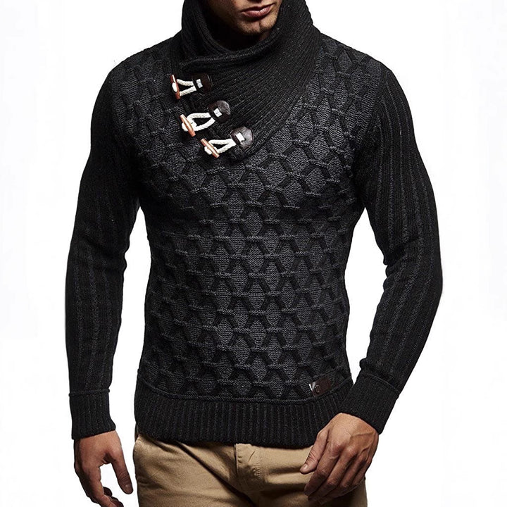 Herren Strickpullover mit innovativem Wellenmuster Echoarchiv