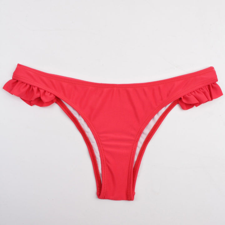 Damen Bikini-Set mit verspielten Rüschendetails und dreieckigem Oberteil Echo Archiv