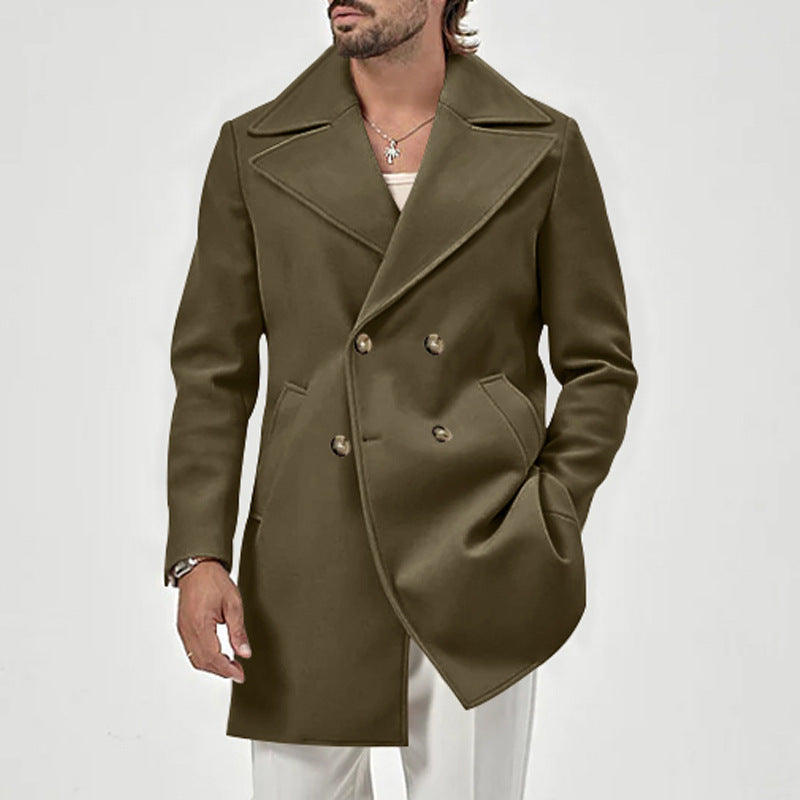 Herren eleganter doppelt gearbeiteter Mantel Echoarchiv