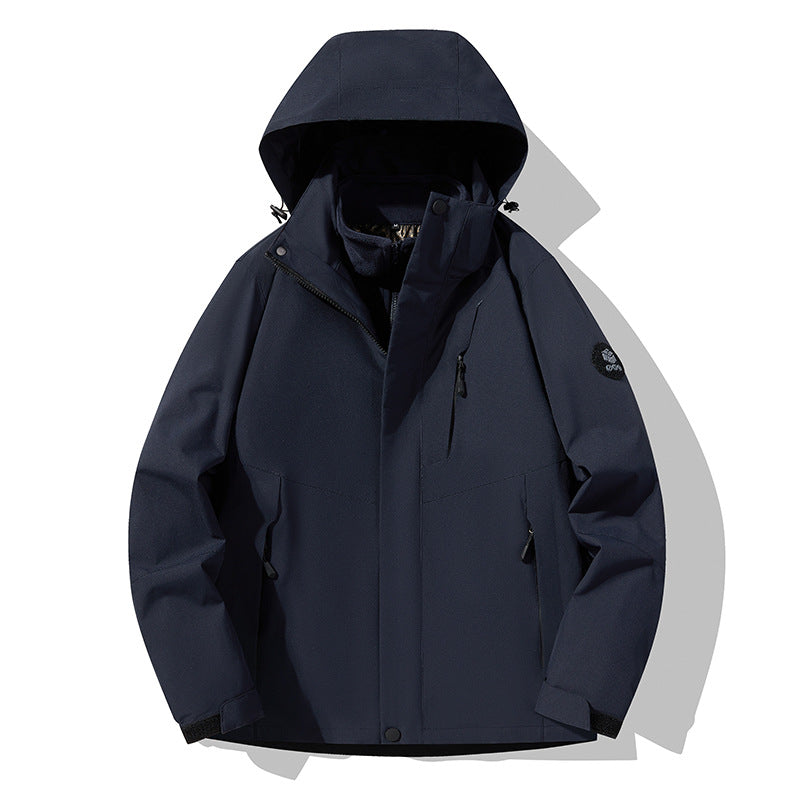 Herren Dreifach kombinierbare Funktionsjacke mit abnehmbarer Steppweste Echoarchiv