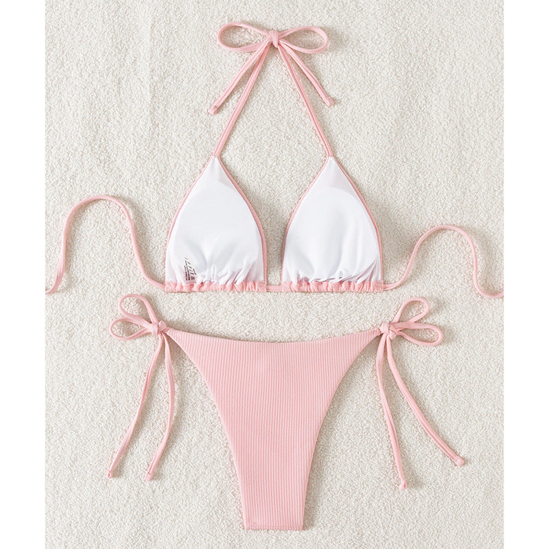 Damen Triangel-Bikini mit verstellbaren Riemen und raffinierten Details Echo Archiv