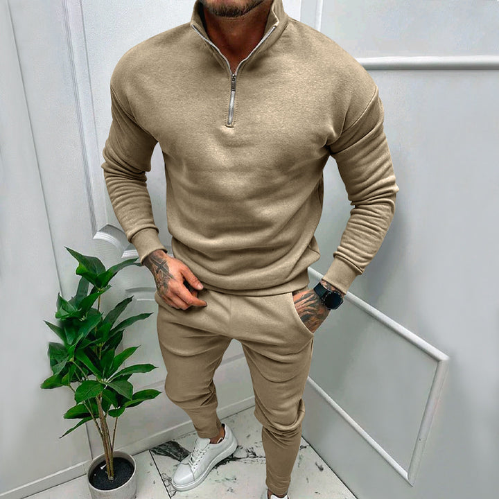 Herren Sportlicher Pullover mit Stehkragen Echoarchiv