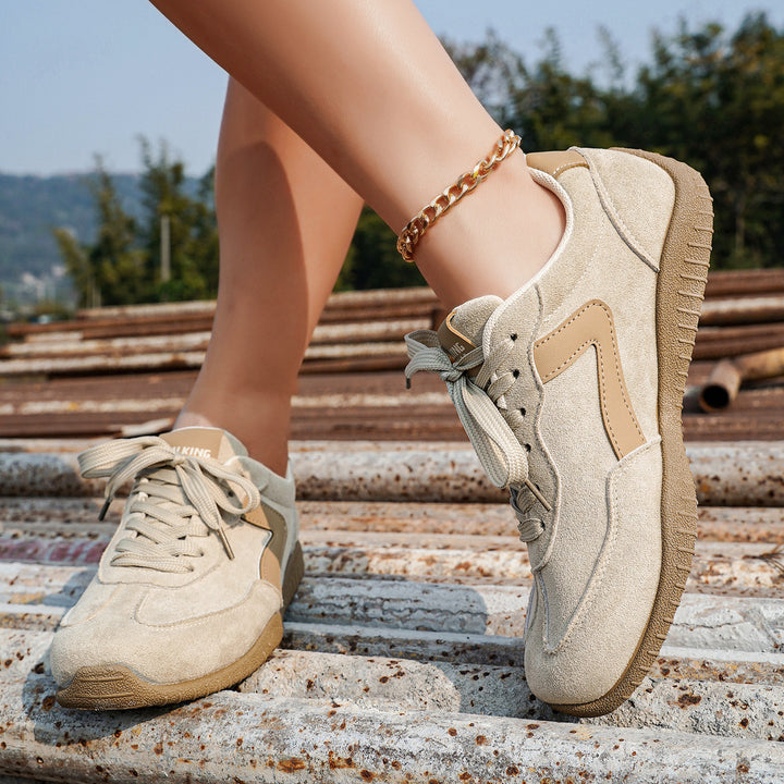 Damen Veloursleder-Optik Casual-Sneaker mit ergonomischer Komfortsohle Echo Archiv