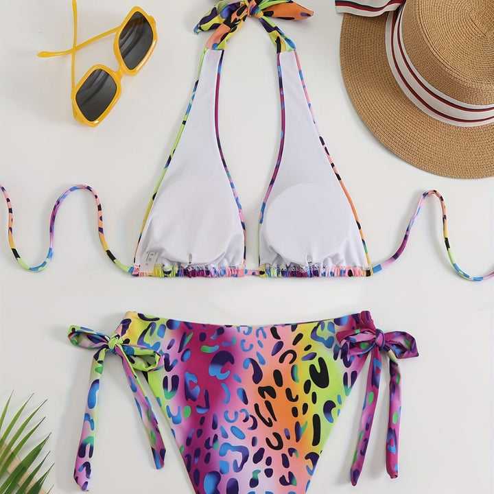Damen Triangel-Bikini mit verspielten Schleifen Echo Archiv