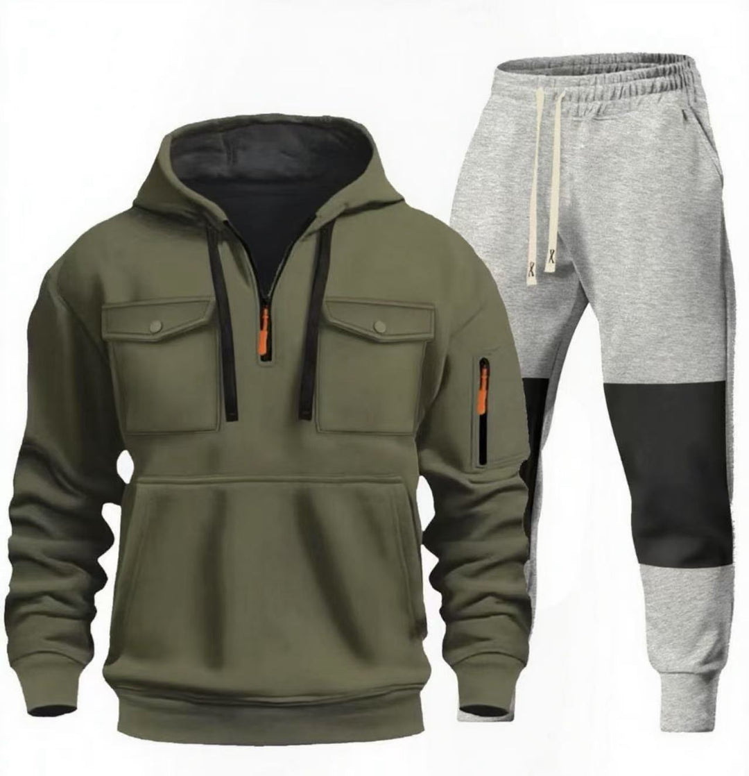 Herren funktionaler Sweatshirt- und Jogginghosen-Set Echoarchiv
