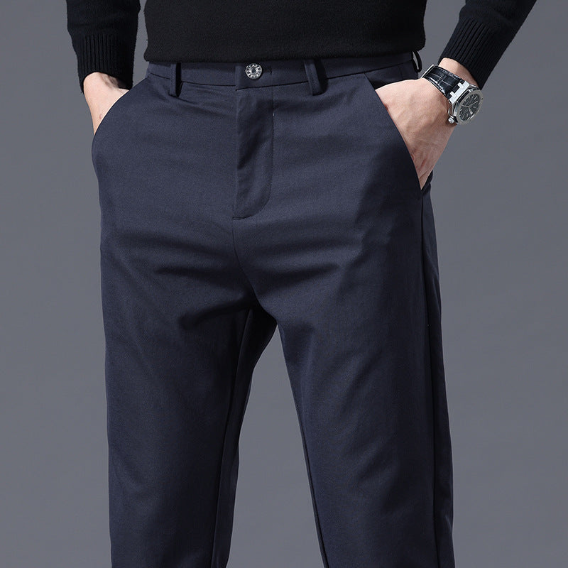 Herren entspannte Slim-Fit Hose mit praktischen Eingrifftaschen Echoarchiv