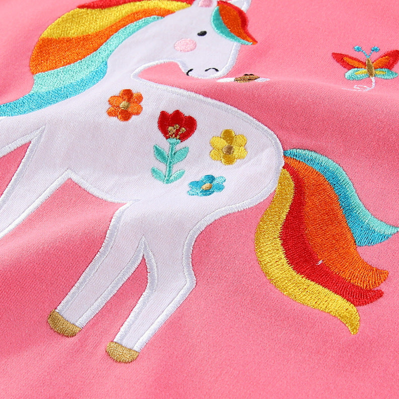 Mädchen Sweatshirt mit verspieltem Einhorn-Design Echo Archiv