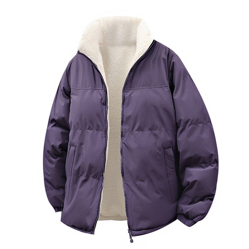 Unisex Wattierte Bomberjacke mit Teddyfutter und verdeckten Innentaschen Echo Archiv