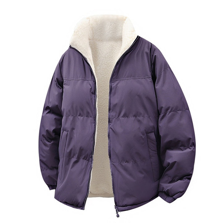 Unisex Wattierte Bomberjacke mit Teddyfutter und verdeckten Innentaschen Echo Archiv