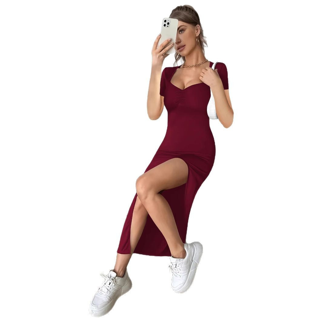 Damen Maxikleid mit hohem Schlitzausschnitt und elegantem Dekolleté Echo Archiv