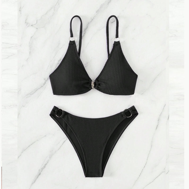 Damen Triangel-Bikini mit Ringverzierungen Echo Archiv