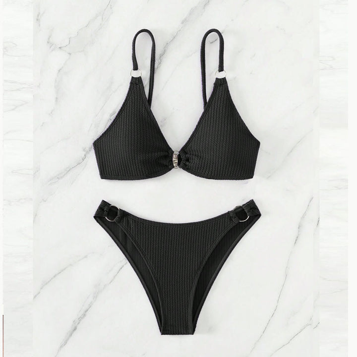Damen Triangel-Bikini mit Ringverzierungen Echo Archiv