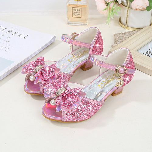 Mädchen Glitzernde Ballerinas mit Schleifenakzent Echo Archiv