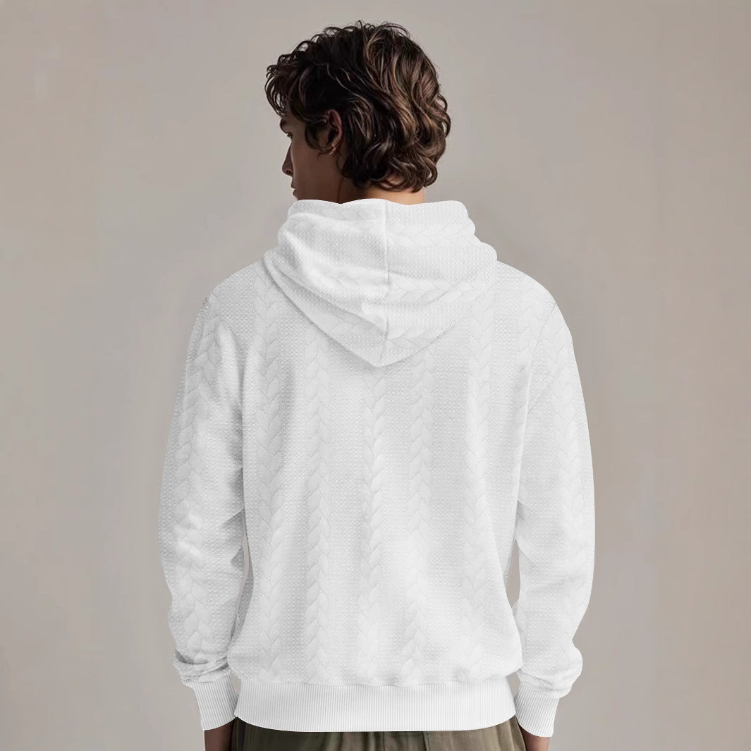 Herren Fleece Kapuzenpullover mit strukturierter Innenverarbeitung und atmungsaktiven Eigenschaften Echoarchiv