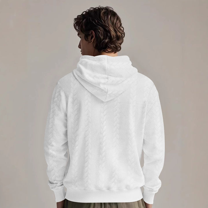 Herren Fleece Kapuzenpullover mit strukturierter Innenverarbeitung und atmungsaktiven Eigenschaften Echoarchiv