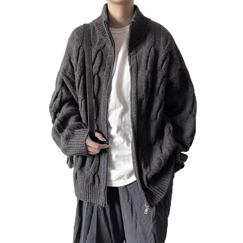 Damen Grobstrickjacke mit hohem Kragen Echo Archiv