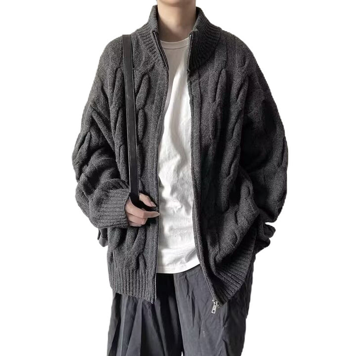 Damen Grobstrickjacke mit hohem Kragen Echo Archiv